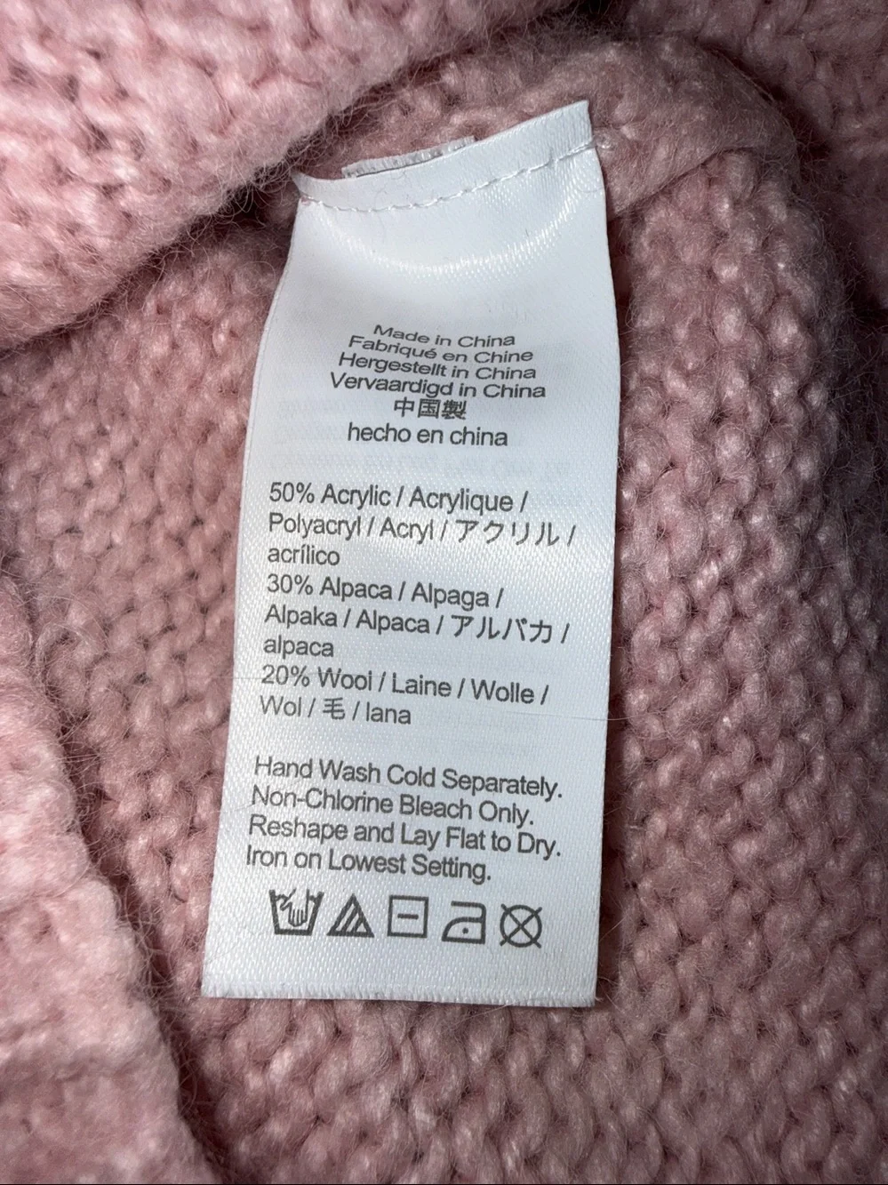 J. Crew Alpaca Blend Sweater With Shoulder Buttons Size XS Light Pink